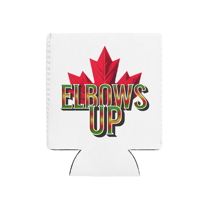 Elbows Up Maple Leaf Gradient Coozie Can Cooler product image (1)