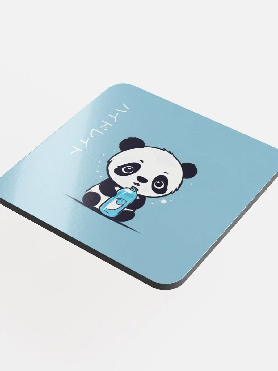 Hydrate Panda Glossed Cork Coaster product image (4)