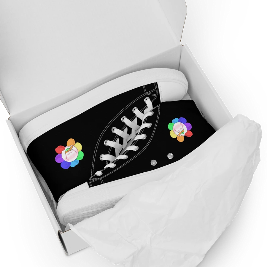 Black and White Flower Sneakers product image (21)