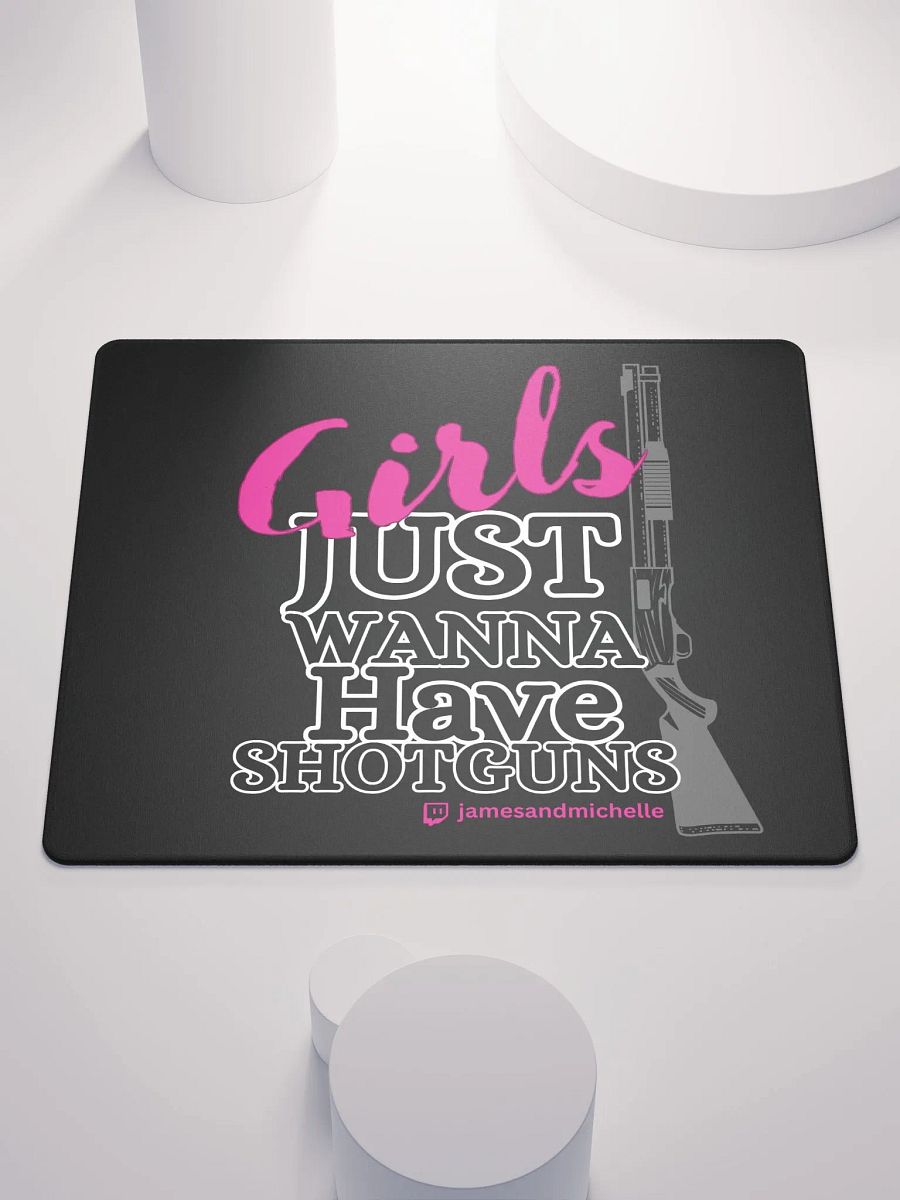Girls Just Wanna Have Shotguns, Gaming Mouse Pad 18″×16″ product image (2)