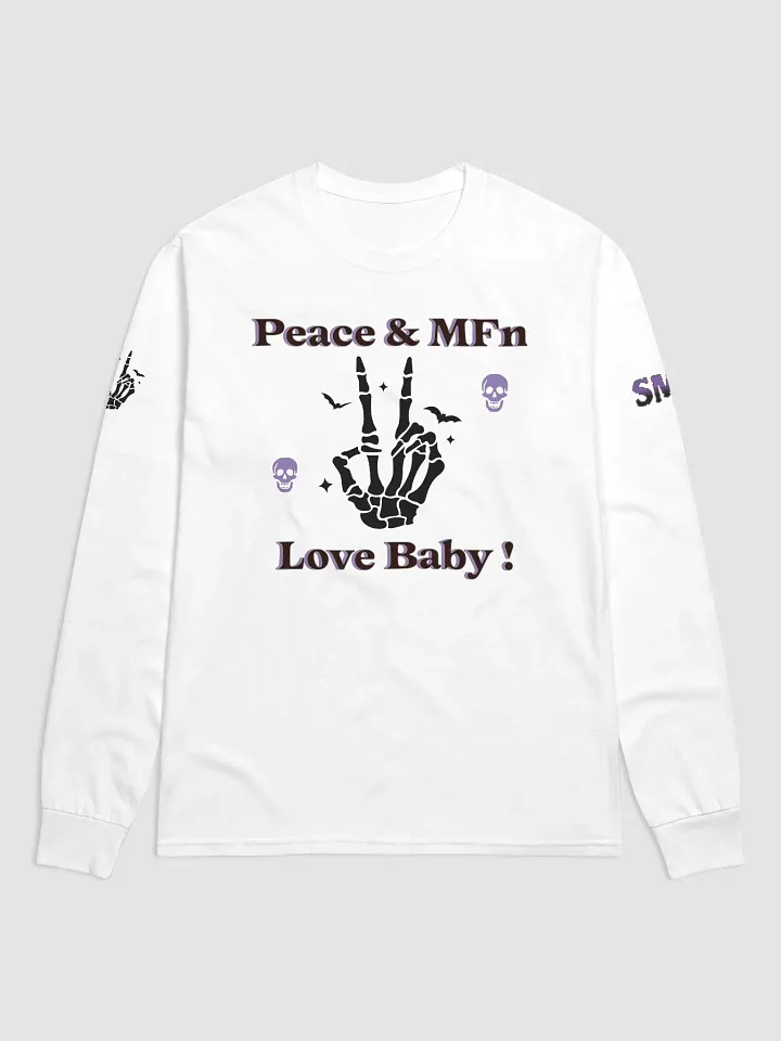 ''Peace & MF'n Love Baby'' Long Sleeve Shirt by Champion product image (1)