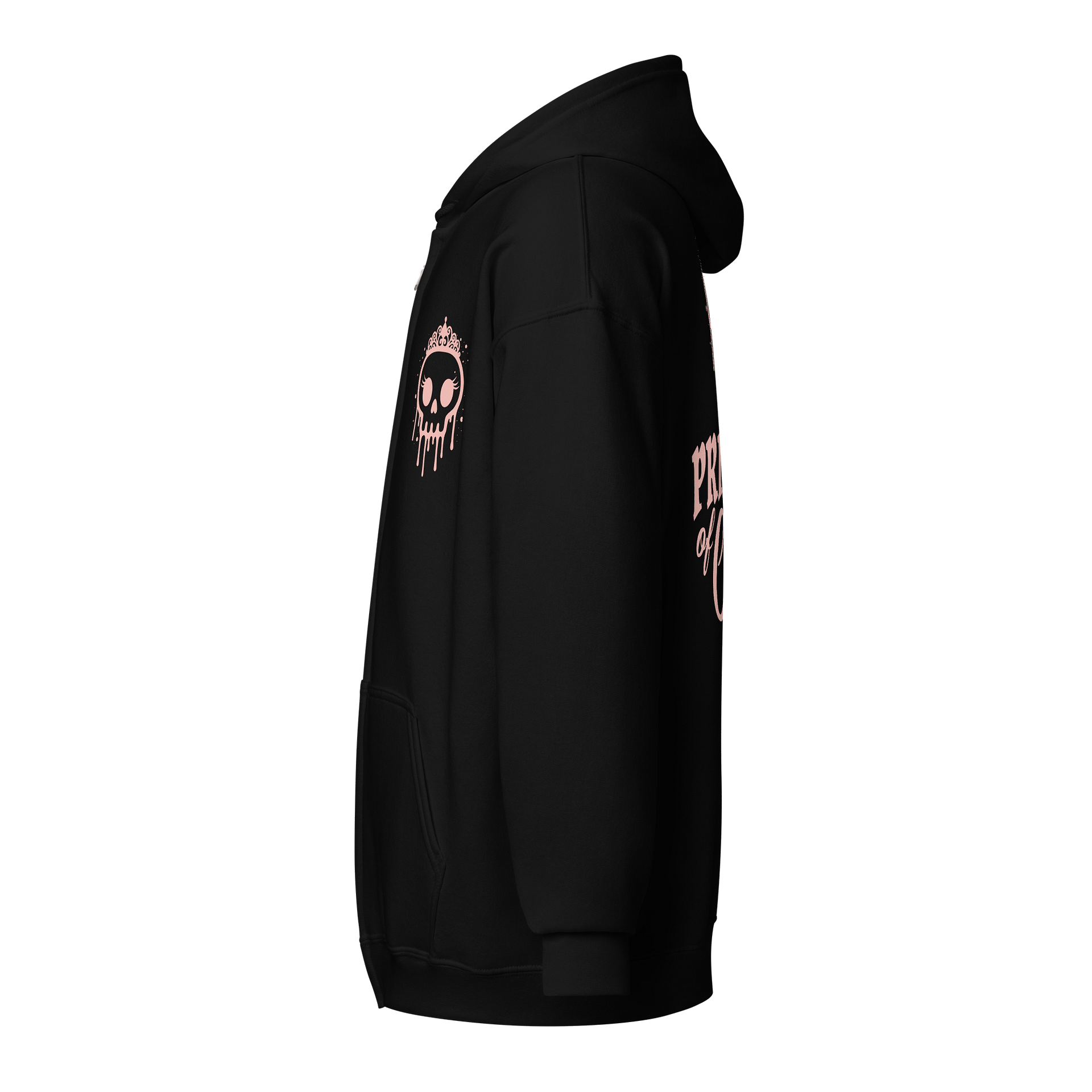 Princess of Chaos Skull Zip Hoodie - Pink product image (3)