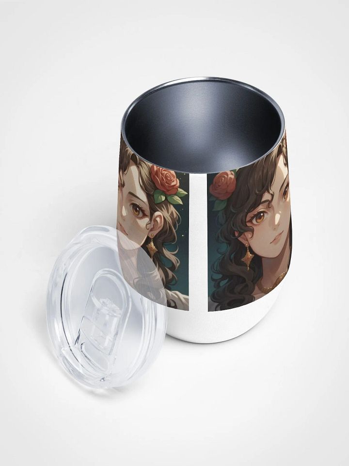 Rose Adorned Wine Tumbler product image (1)