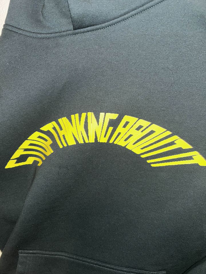 stop thinking hoodie product image (2)