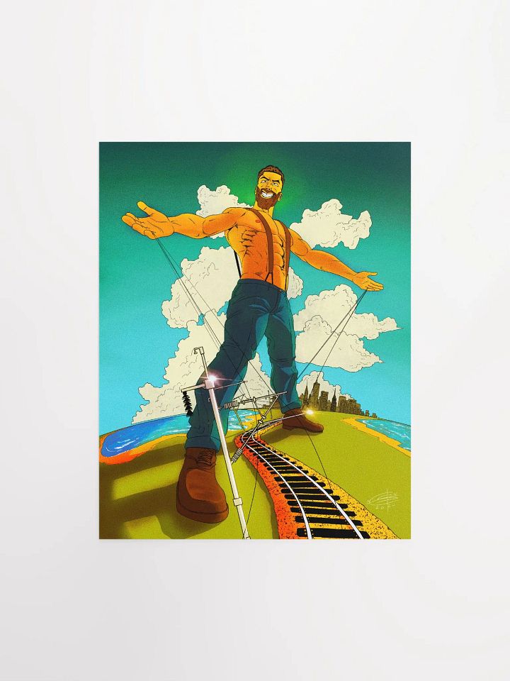 3KV DC GIGACHAD POSTER - NO TEXT product image (1)