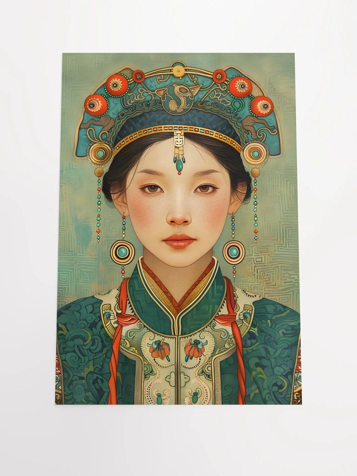 Elegant portrait of woman in traditional attire and jewelry product image (1)