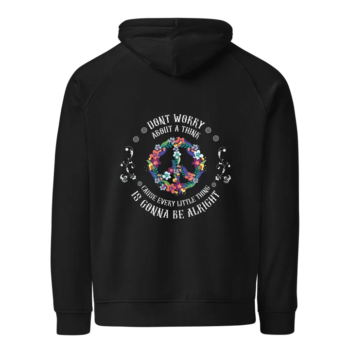 Spiral Blue Swirl Eco Hoodie product image (2)