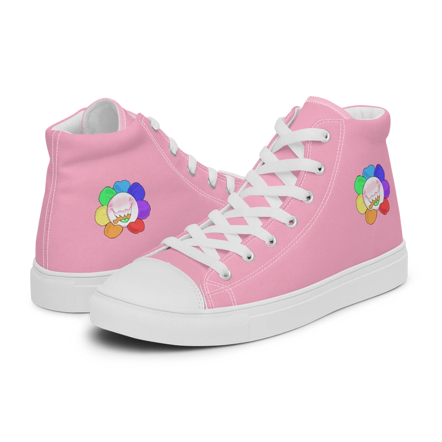 Pastel Pink and White Flower Sneakers product image (31)