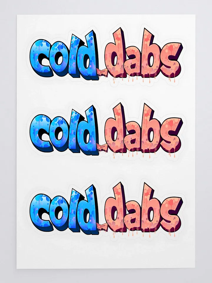 large "cold_dabs" sticker sheet product image (1)