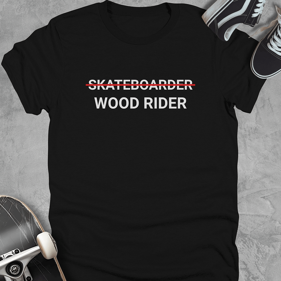 Wood Rider, Youth Funny skateboarding t-shirt, unisex product image (1)