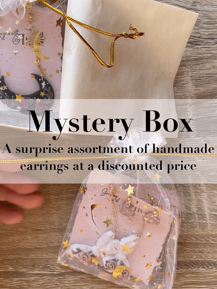 Mystery Box Polymer Clay Jewelry- 2 pairs or 1 pair+necklace product image (1)