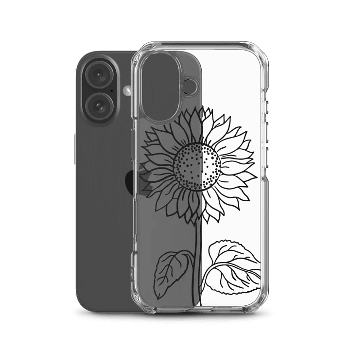 Midnight sunflower Black iPhone® Clear Case product image (50)