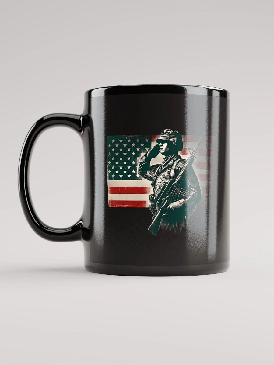 Saluting Soldier - Proud USA Patriotic Tribute Vintage Mug product image (11)