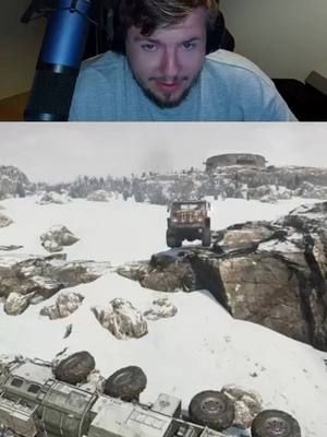 Sqizz view of Tiny trying to help #funny #fail #snow #trucks #snowrunner #fyp @sqizzlar @beardedtiny