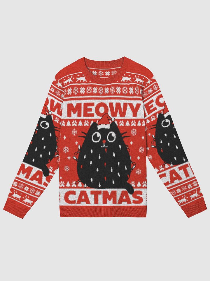 Meowy Catmas Jacquard Knit Sweater product image (1)