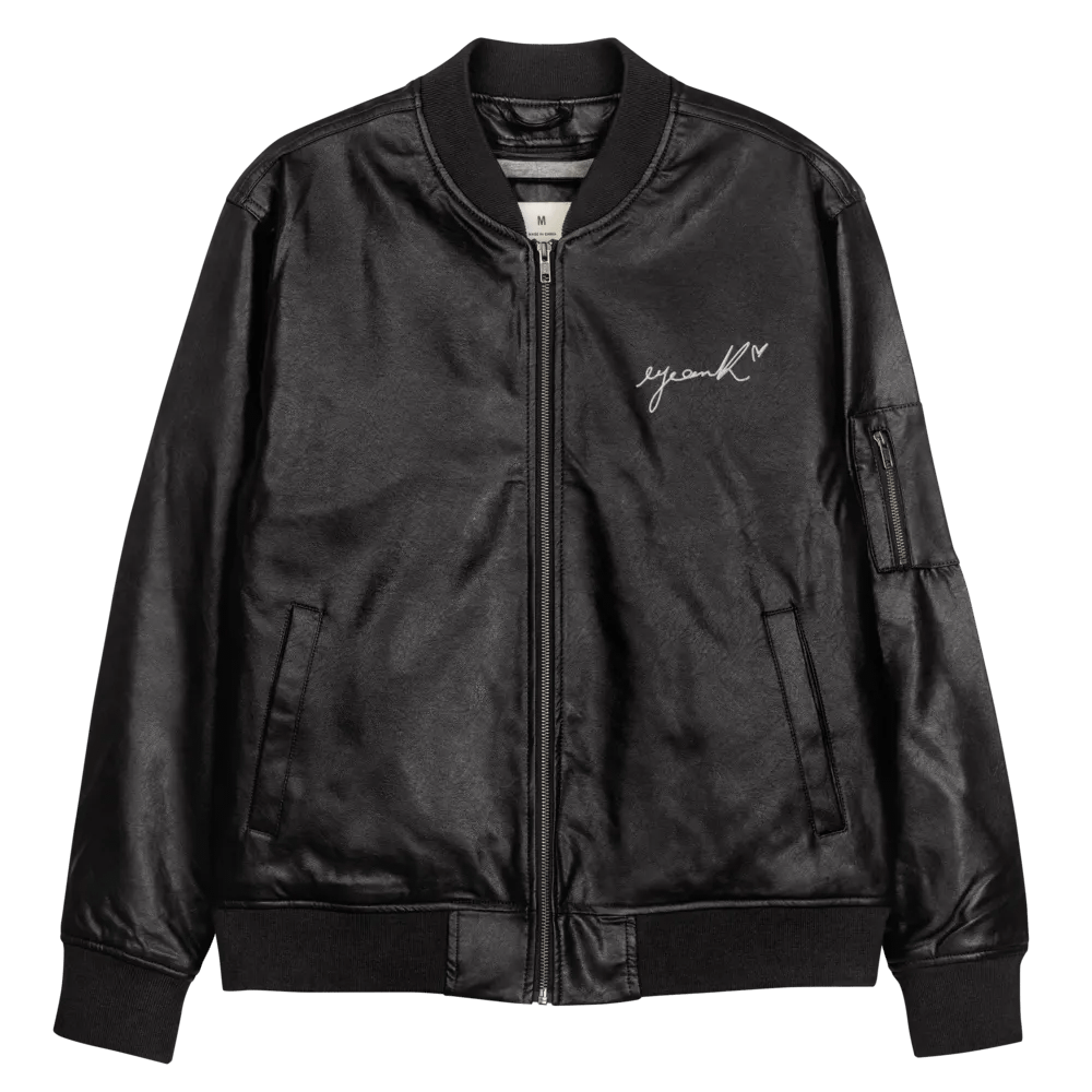 EYEAMKI Black Bomber Jacket product image (3)
