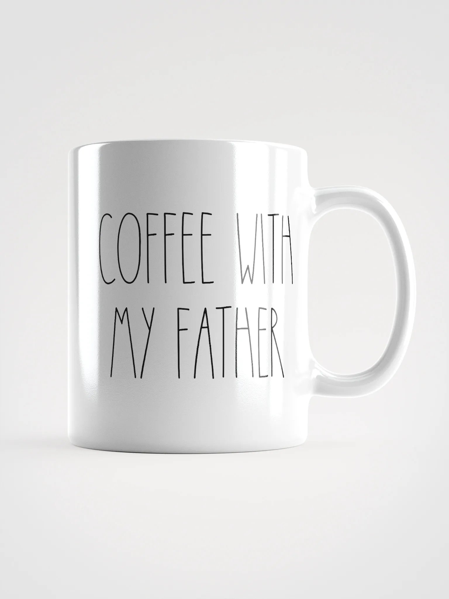 “Coffee With My Father” Mug (White) product image (1)