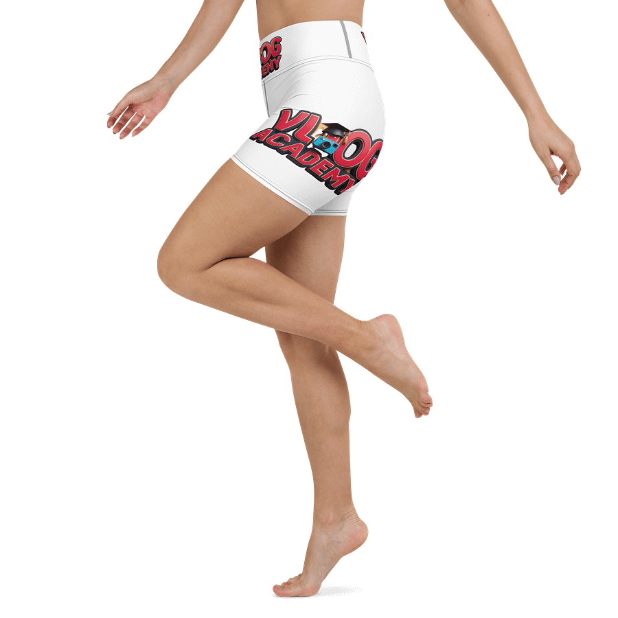 Vlog Academy All-Over Print Yoga Shorts product image (4)