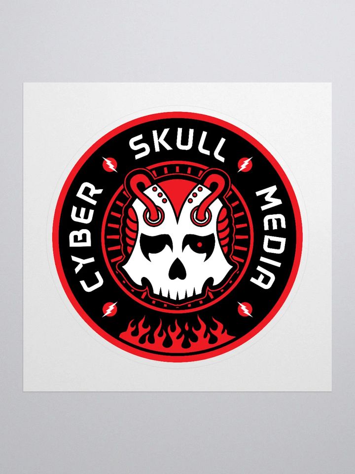 Cyber Skull Media Logo Sticker product image (1)