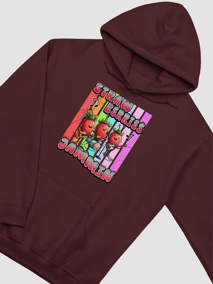 Strawberries Jammin Band Hoodie product image (5)