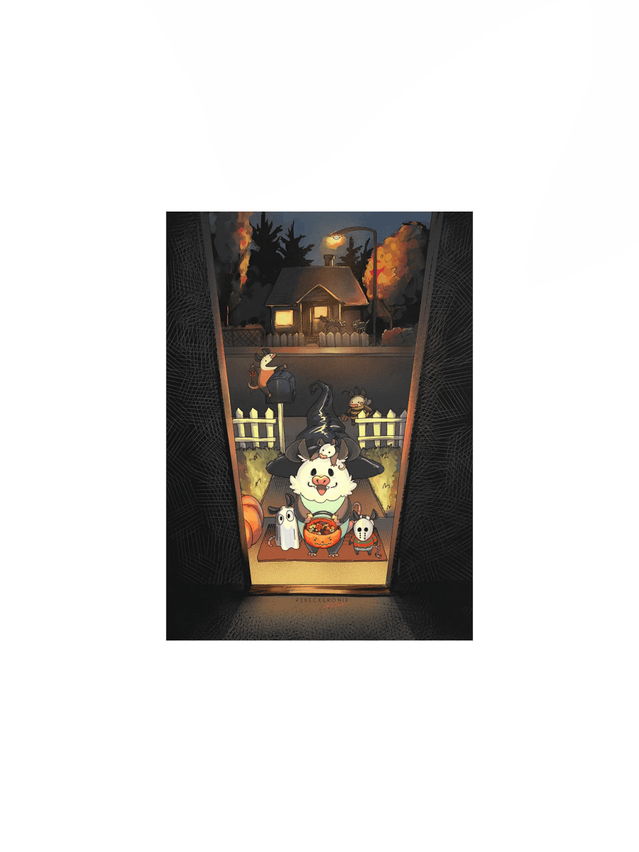 Trick or Treat Possum Print product image (1)