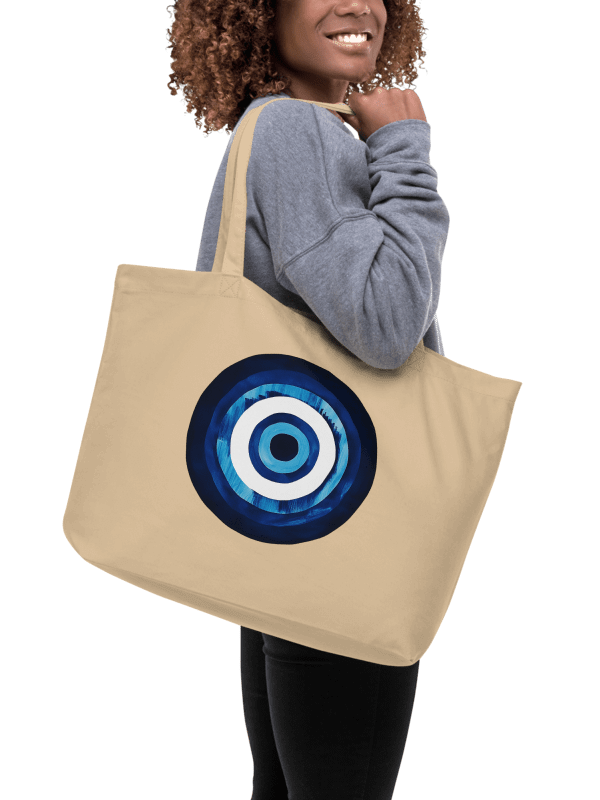 Blue Mati Organic Cotton Tote in Natural – Protection & Style in One product image (5)