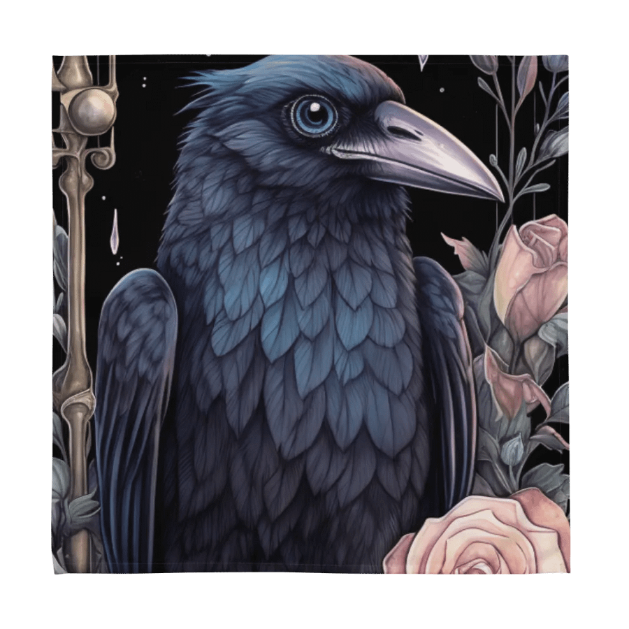 Premium Cloth Napkin Set: Mysterious birds observe product image (8)