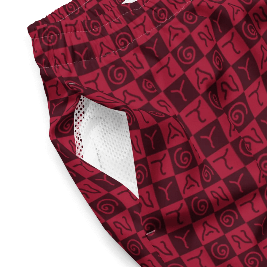 Crazy Tonya Red Swim Trunks product image (7)