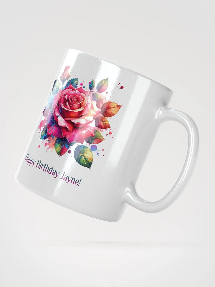Happy Birthday Jayne White Glossy Mug product image (2)