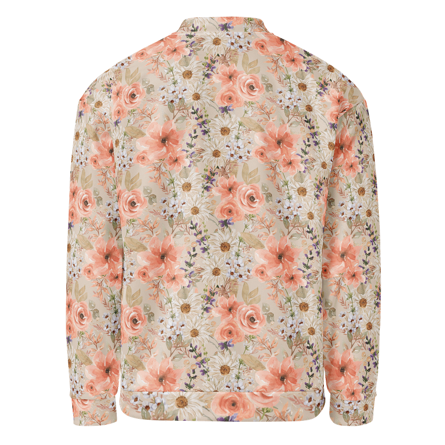 Orange Flowers Bomber Jacket product image (2)