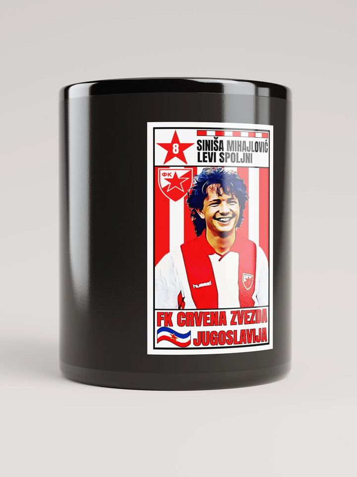 Sinisa Mihajlovic (FK Crvena Zvezda) #2 Black Glossy Mug product image (1)