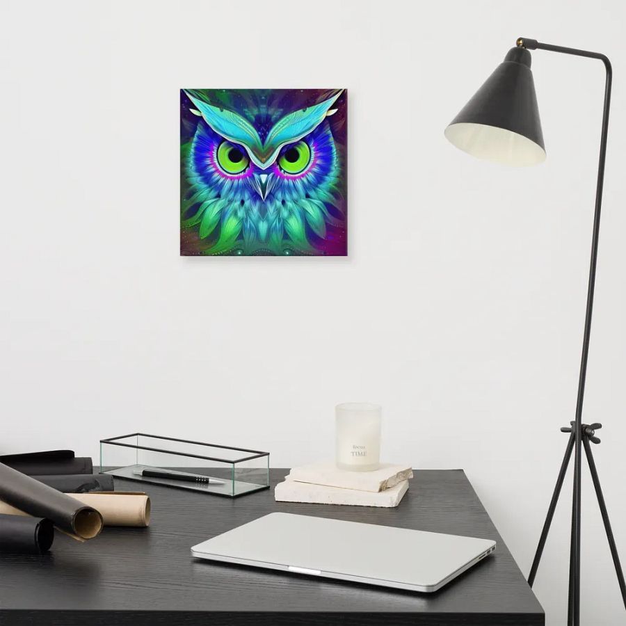 Fantasy Fractal Owl Art - v18 product image (11)