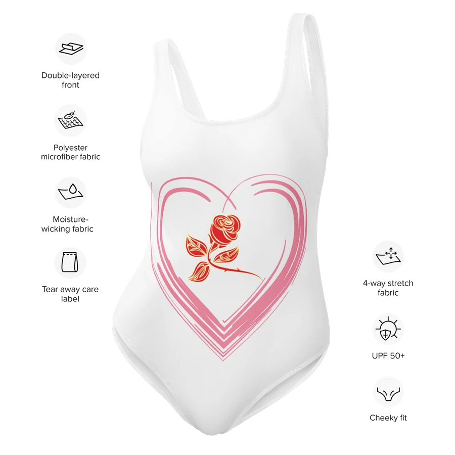 Golden Rose Heart All-Over Swimsuit product image (17)