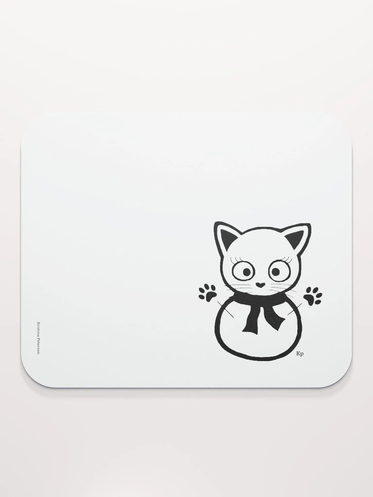Furry Kitty Hugs Mouse Pad product image (2)