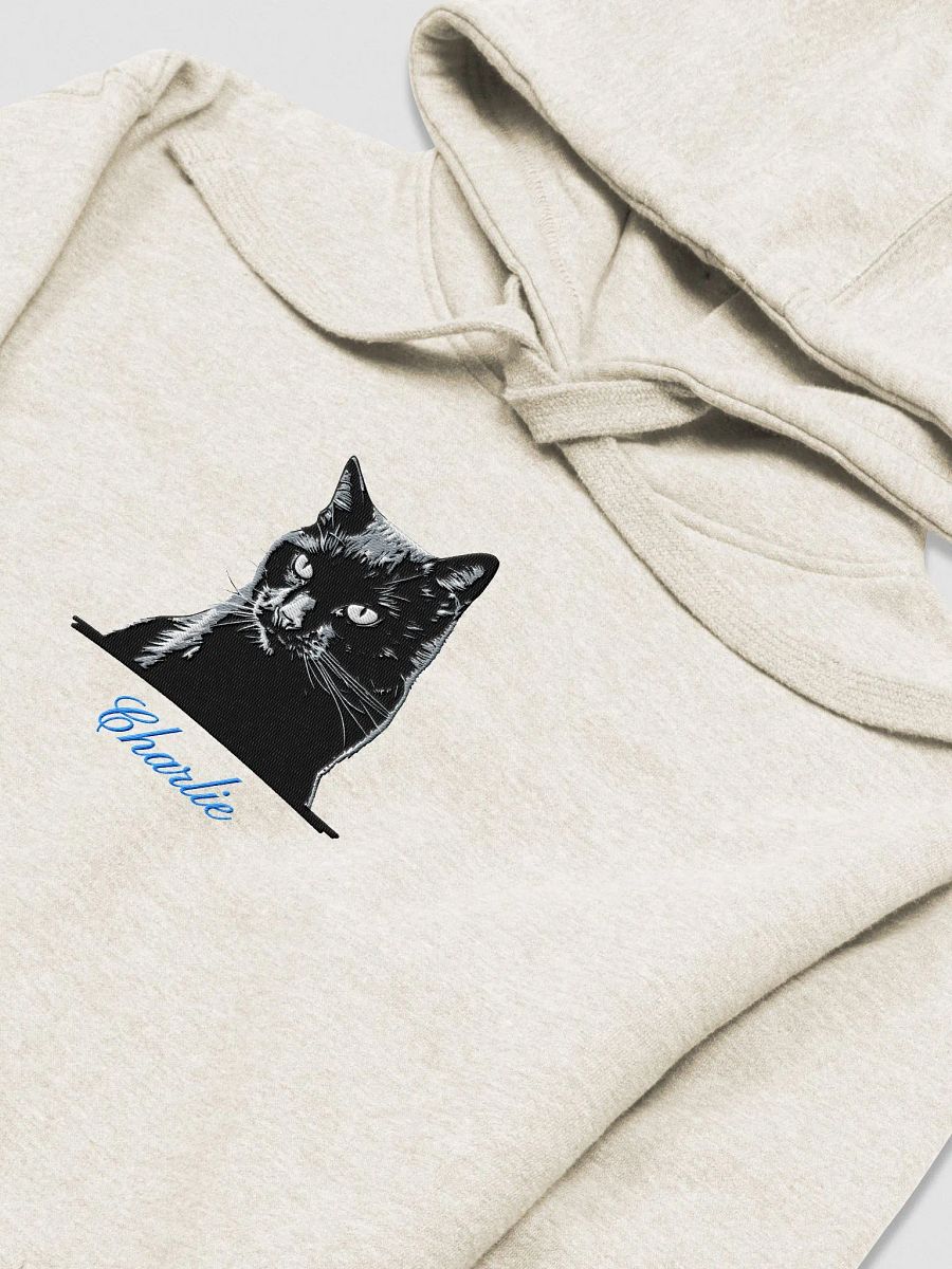 YOUR BLACK CAT! / HOODIE WITH PERSONALIZED NAME / EMBROIDERED product image (2)