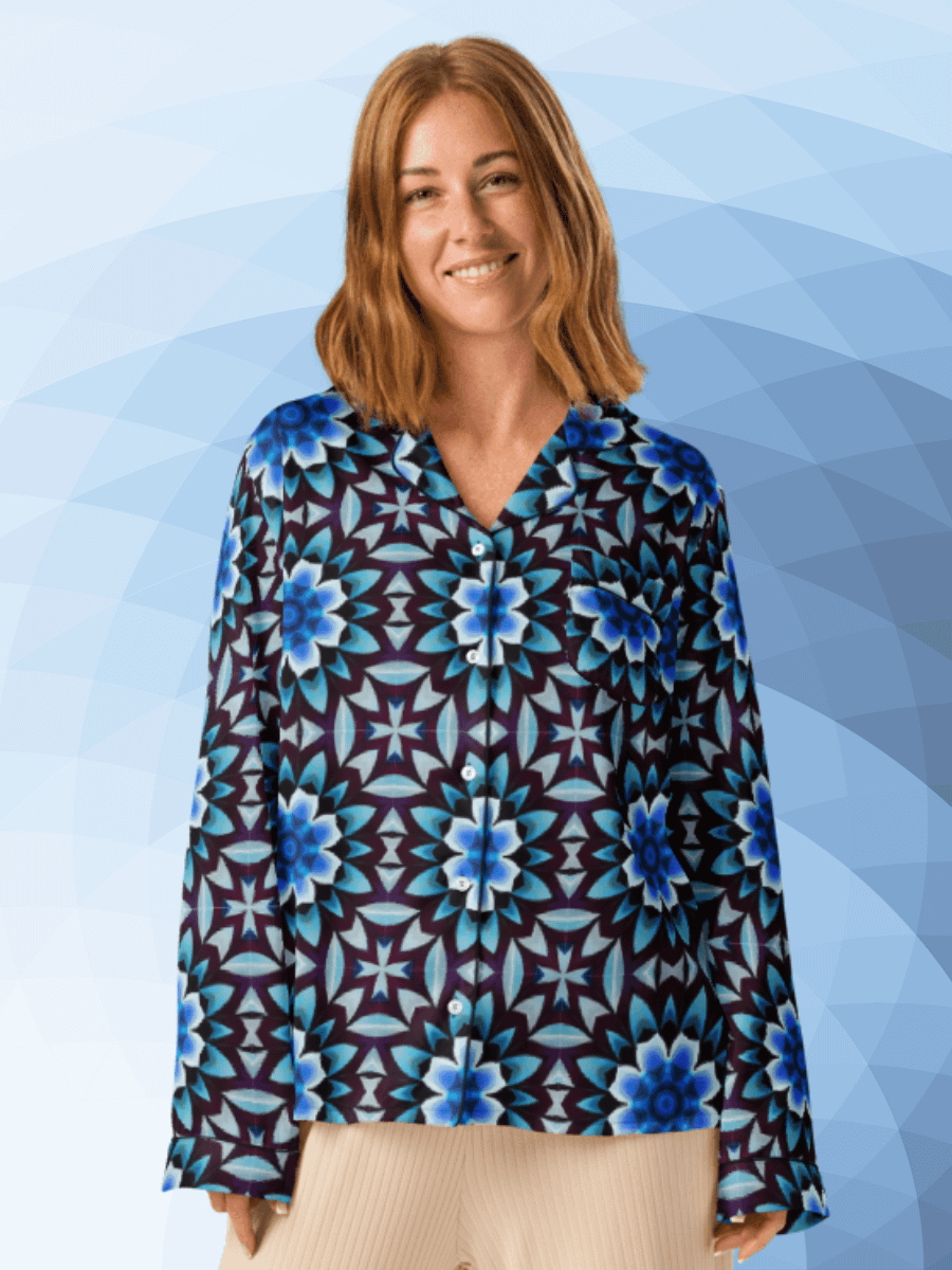 Chic Comfort: Silky Long Sleeve Pyjama Top product image (1)