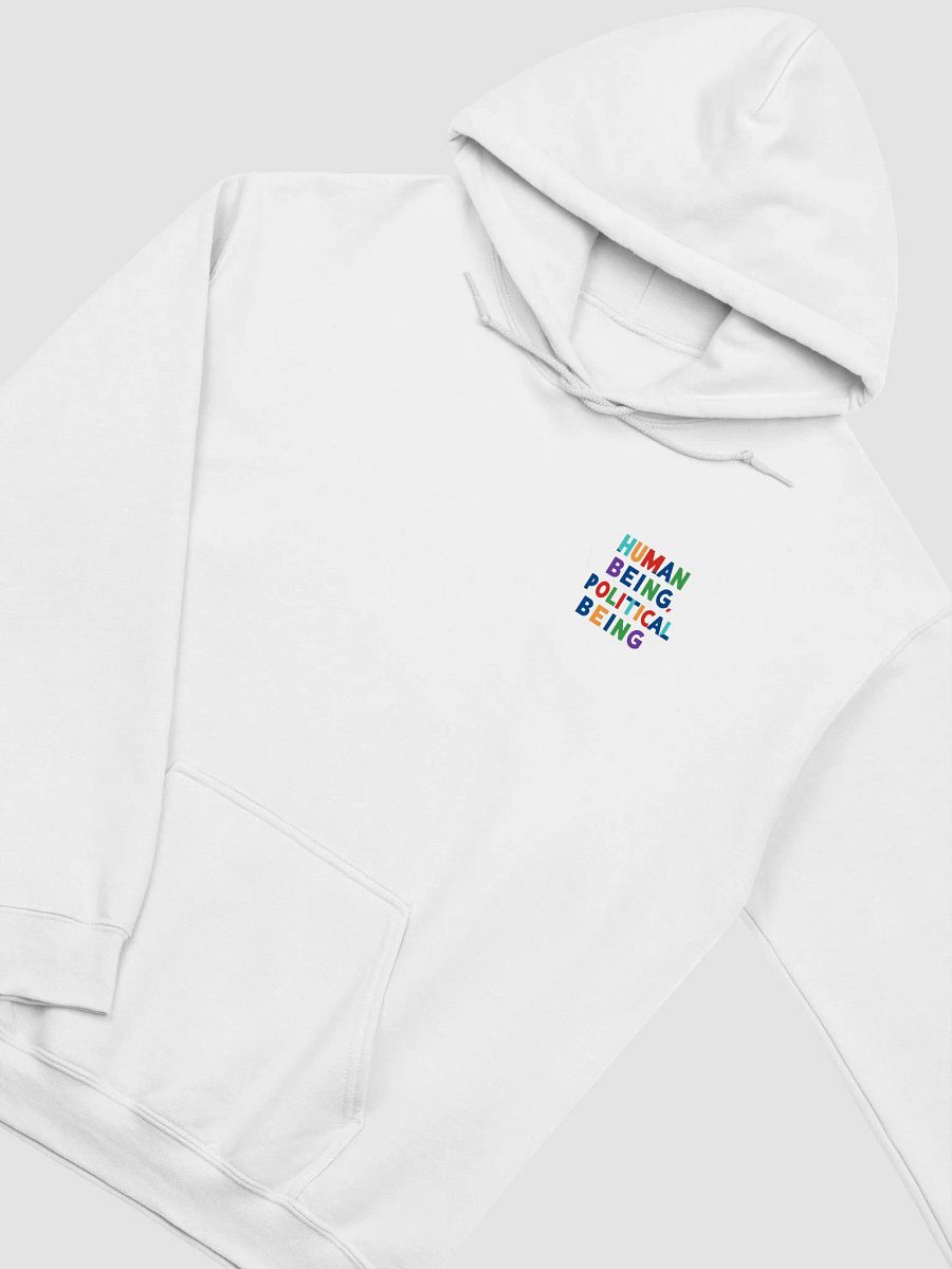 Human Being Political Being + Draft the Billionaires Hoodie | Double print Political Hoodie product image (3)