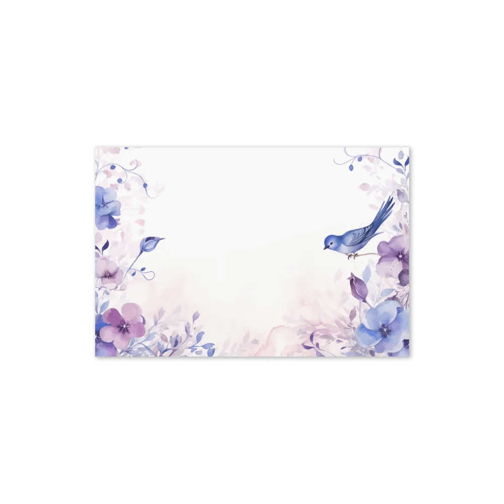 All-Occasion Greeting Card: Watercolor Bird and Blossoms product image (4)