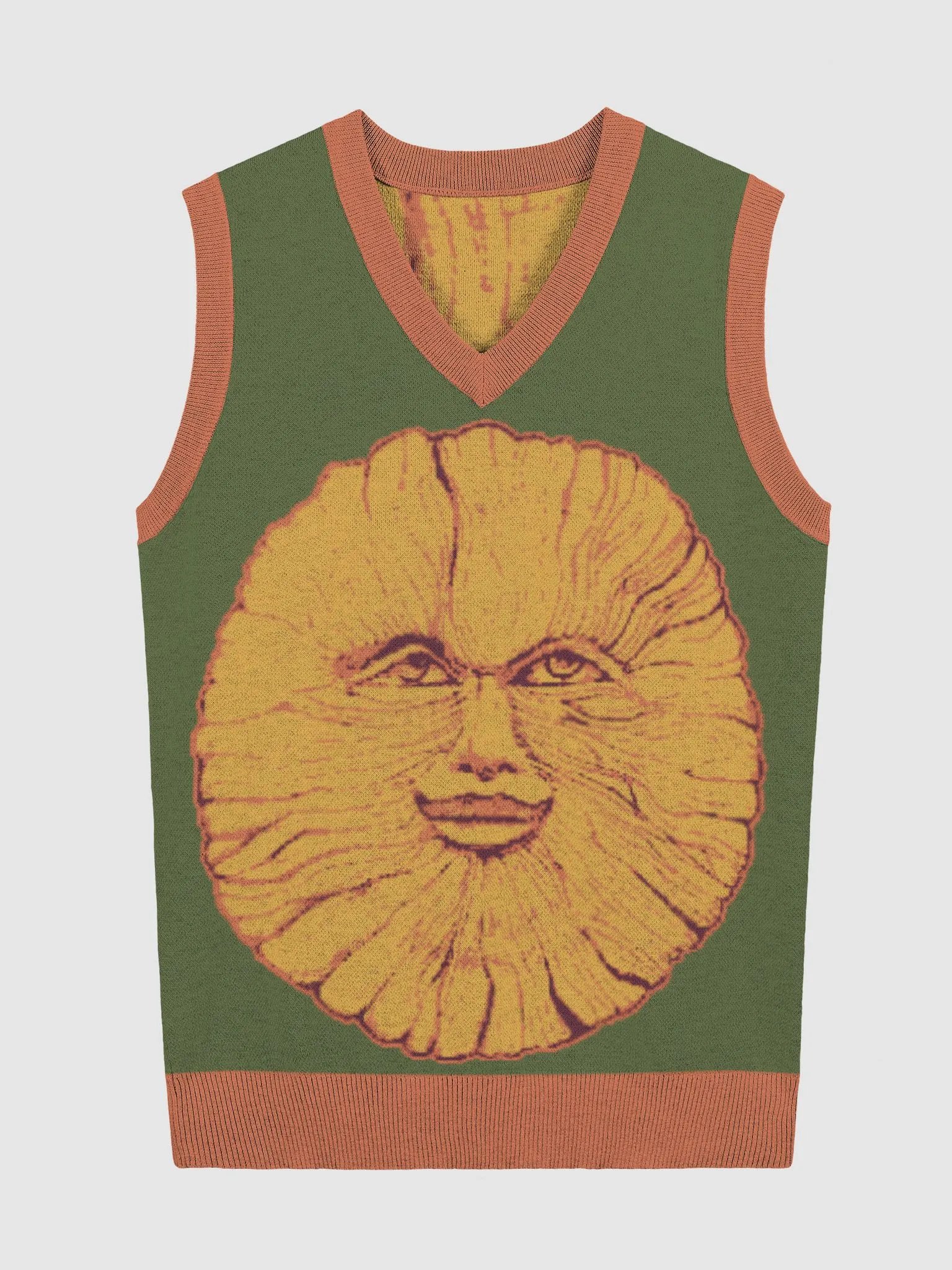 Green Man knit vest green variant product image (2)