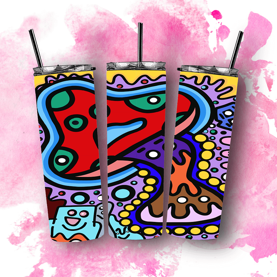 Mushroom Go Bleh 20oz Skinny Tumbler product image (1)