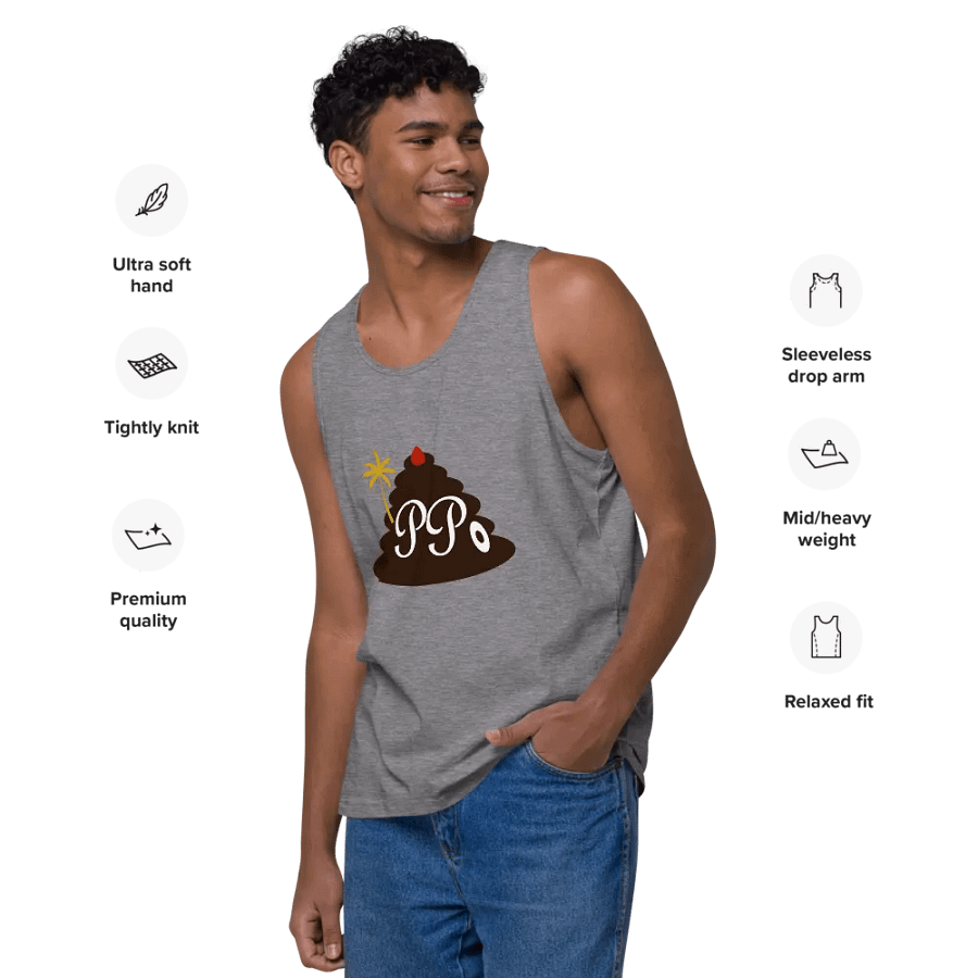 Poop Pees Classic Logo Premium Tank Top product image (69)