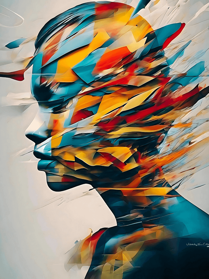 Understanding Women | Anger at Yourself | Canvas Artistic Painting product image (1)