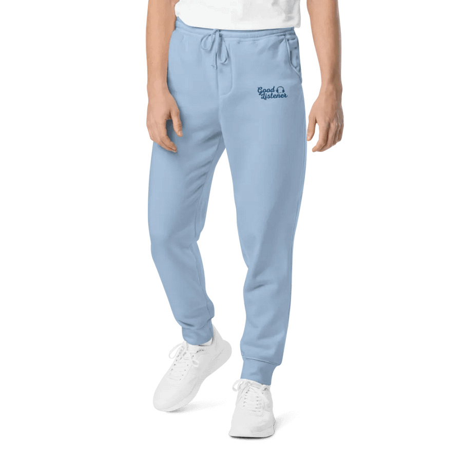 Powder Blue Good Listener Logo Sweats product image (12)
