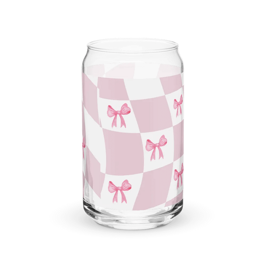 Pink Bows Can-Shaped Glass product image (8)