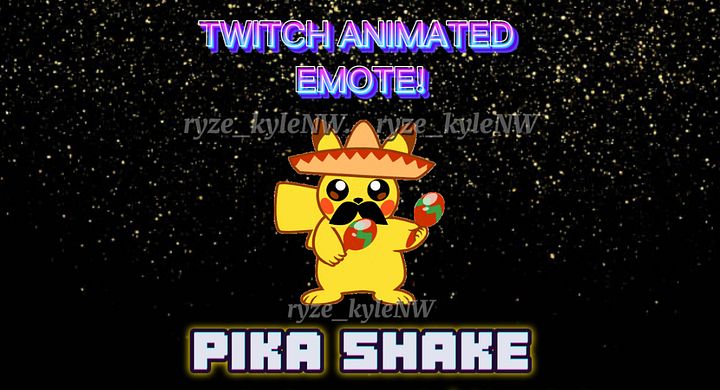 Twitch Animated Emote PIKA SHAKE product image (1)