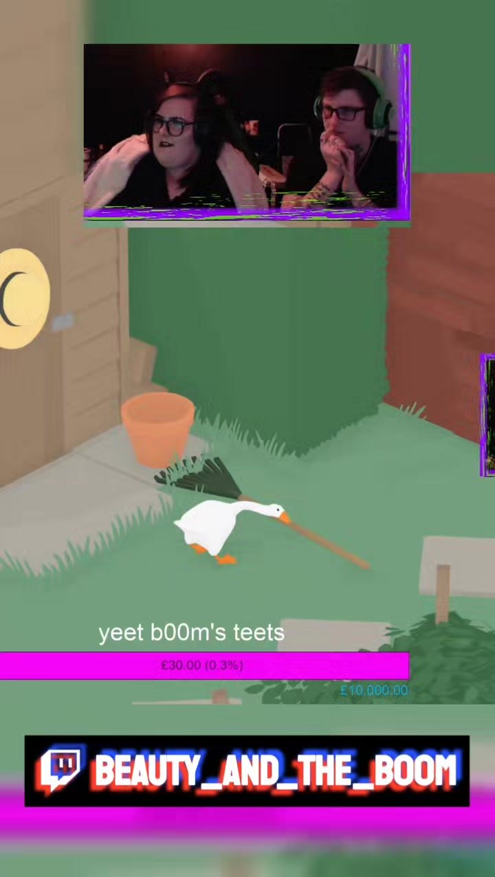 when @Laila J Maslin games on stream this is what happens #b00msquadd #foryoupage #couplestreamers #untitledgoosegame 