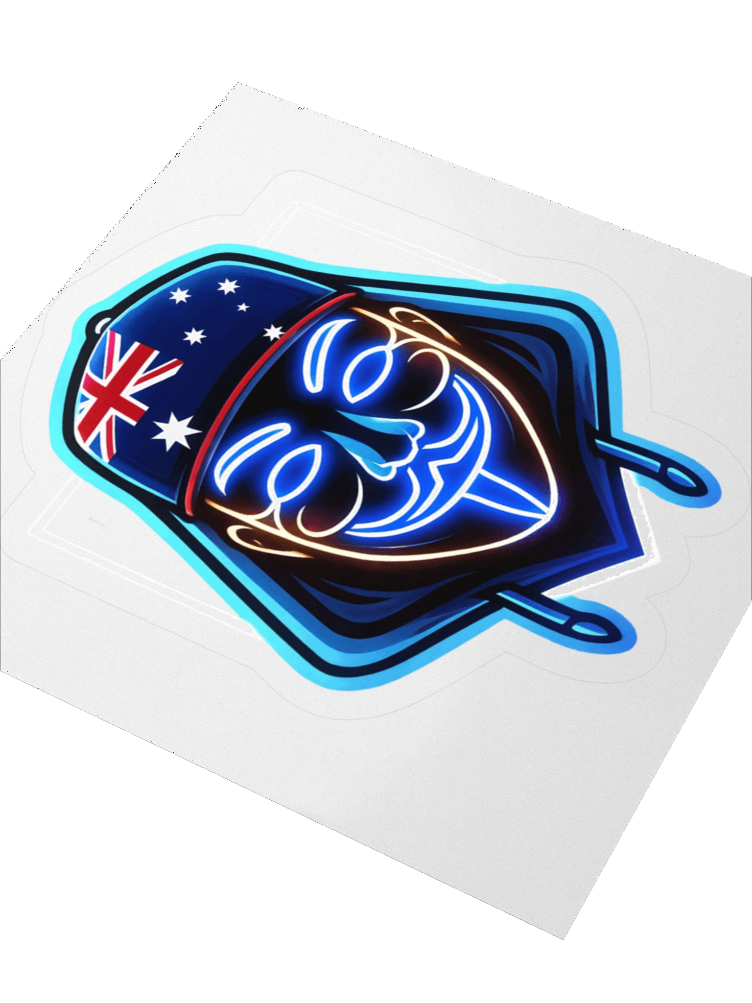Neon Aussie Mask Sticker Set product image (9)