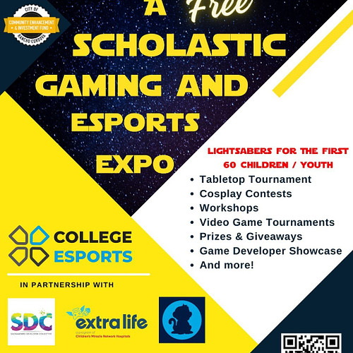 Join us THIS WEEKEND for the inaugural Scholastic Video Game and Esports Expo. Hosted by @collegeesportsgg and powered by the...