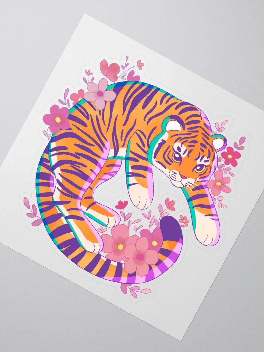 Blossom Tiger Vinyl Stickers product image (3)