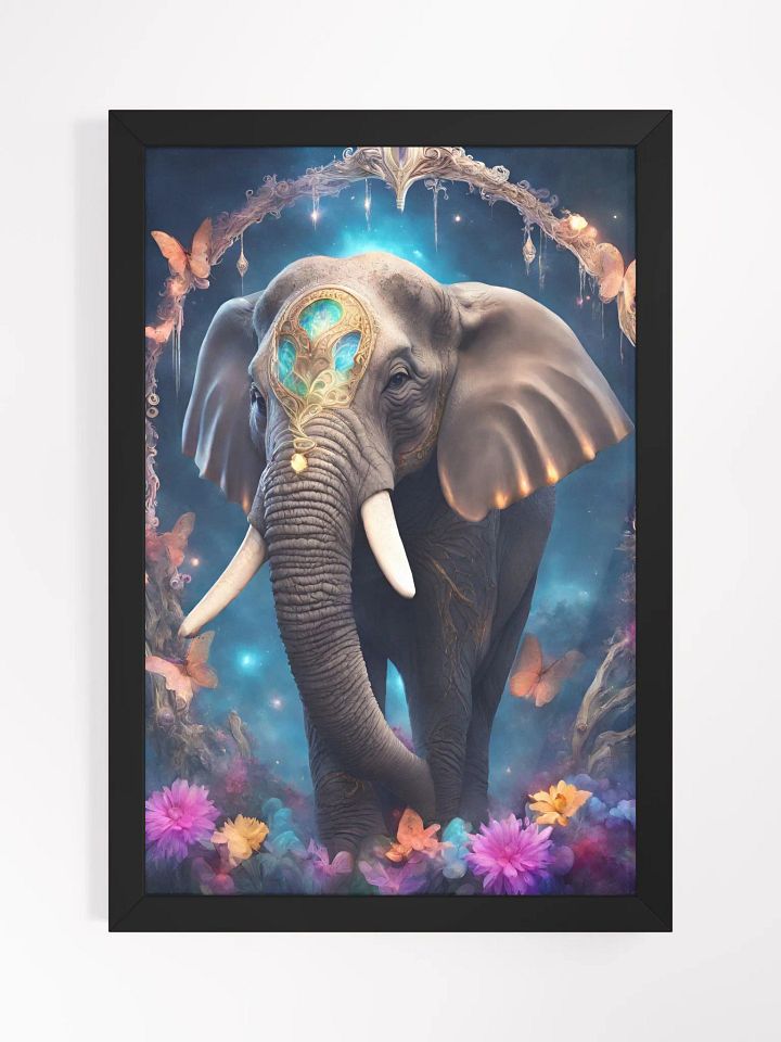 Magischer Elefant Poster-Druck mit Rahmen product image (1)